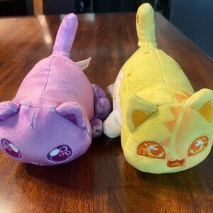 Aphmau Set of 2 Yellow Sun & Purple Bubbles Plush Collectible 5"